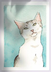 gatto-azzurro-watercolor
